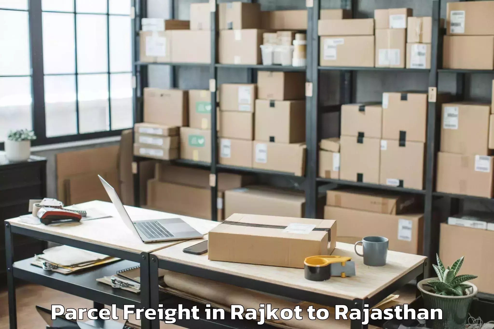 Easy Rajkot to Didwana Parcel Freight Booking